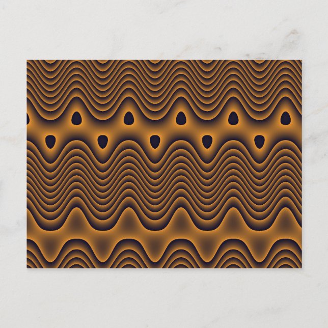 Volcanic Oceans Patterned Postcard (Front)