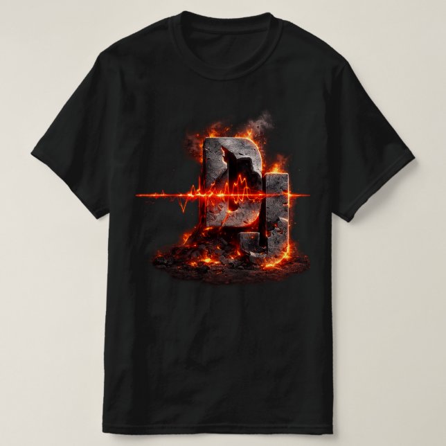 Volcanic Pulse DJ T-Shirt (Design Front)