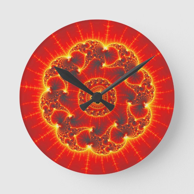 Volcanic Round Clock (Front)
