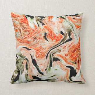 Volcanic Swirl Throw Pillow