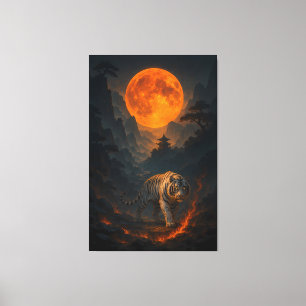 Volcanic White Tiger Premium Wall Art – Fine Art C