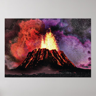 Volcano 9 special cmyk poster