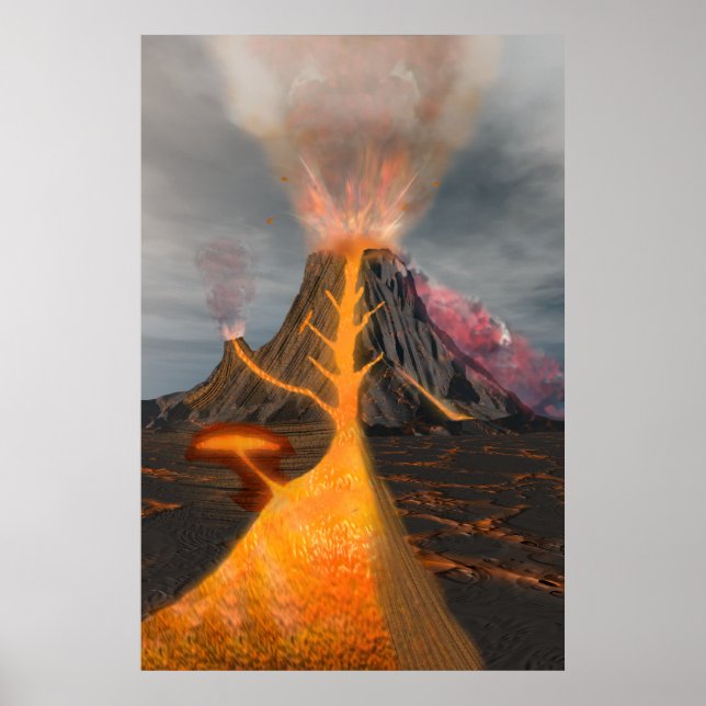 Volcano cross section poster (Front)