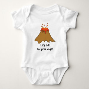 Volcano Erupting-Look Out! Baby Bodysuit