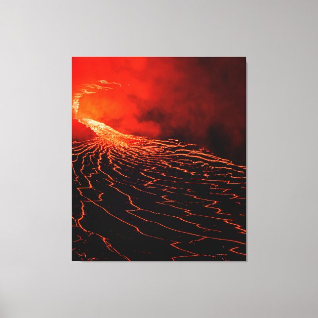 volcano eruption canvas print (Front)