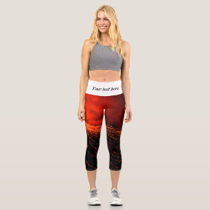 volcano eruption capri leggings