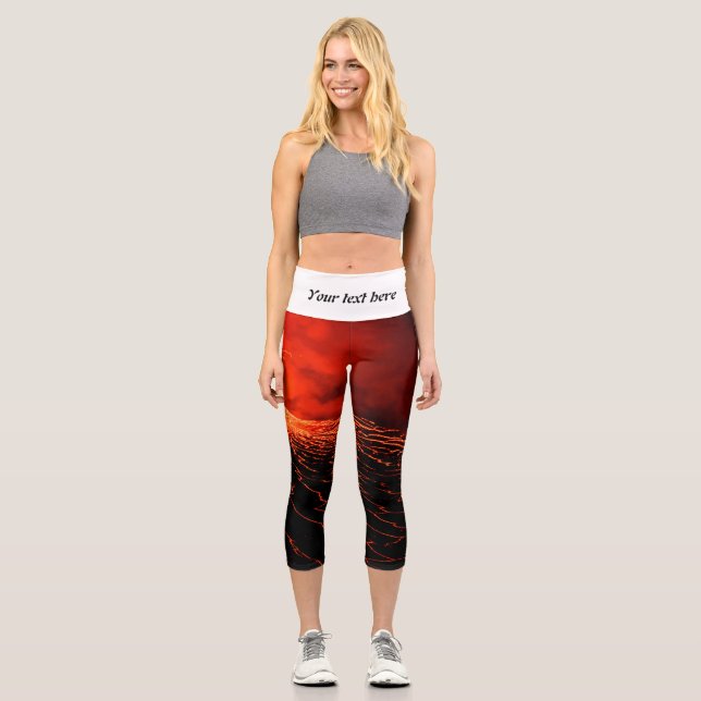 volcano eruption capri leggings (Front)
