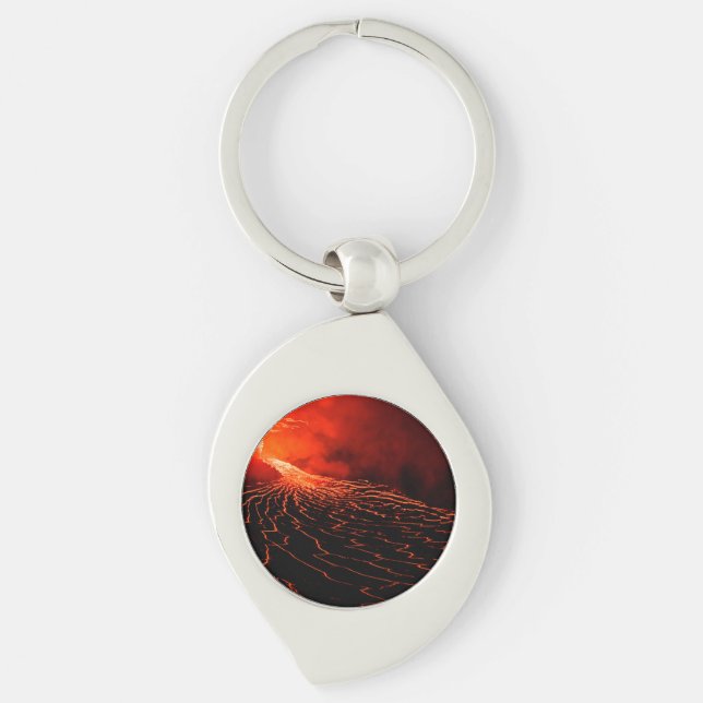 volcano eruption keychain (Front)