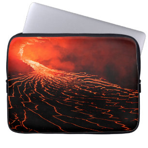 volcano eruption laptop sleeve