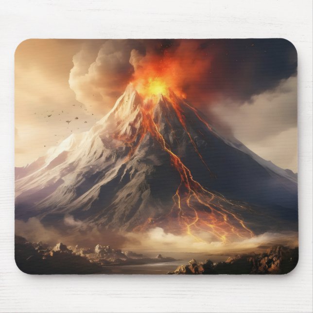 Volcano Eruption Mouse Pad (Front)