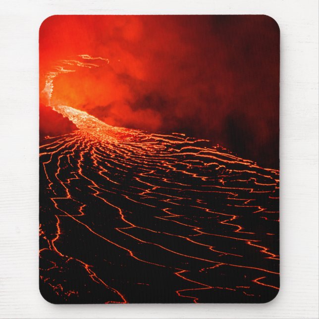 volcano eruption mouse pad (Front)