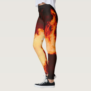 Volcano Fire Leggins Hot! Leggings