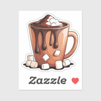 Volcano Hot Chocolate Dream Mug sticker