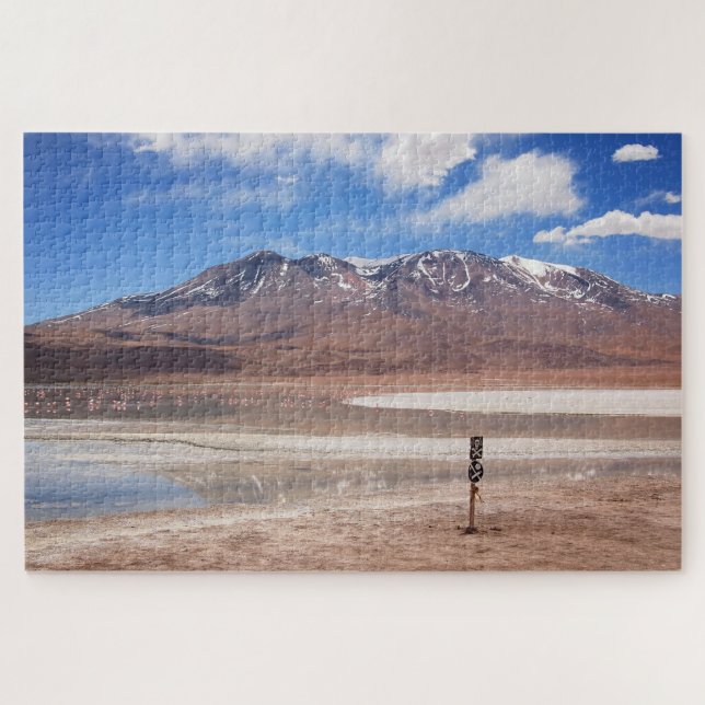 Volcano in Altiplano desert landscape Jigsaw Puzzle (Horizontal)