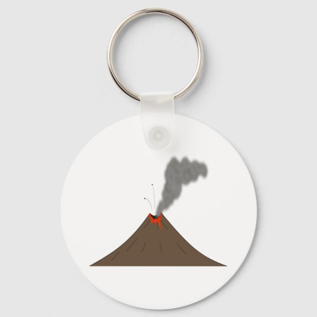 Volcano Mountain Keychain (Front)