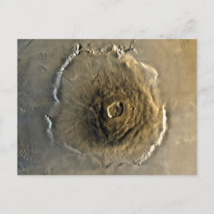 Volcano Olympus Mons on Mars Postcard