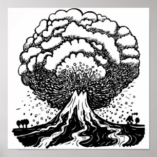 Volcano Poster