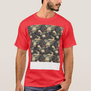 Volcano Seamless Pattern Mountain Fire Lava Magma T-Shirt