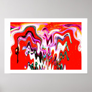 Volcano spirit art poster