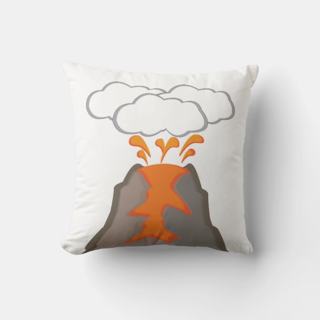 Volcano Throw Pillow (Front)
