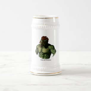 Volcano Troll Vacation Fantasy Art Beer Stein