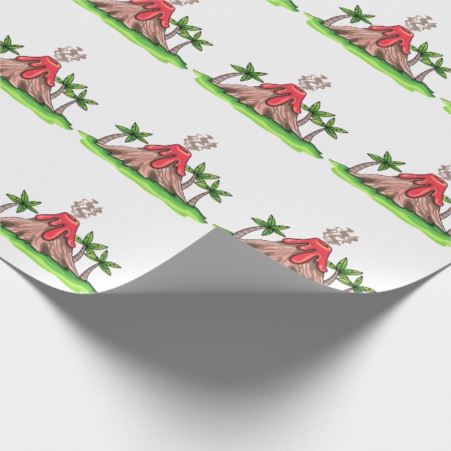Volcano Wrapping Paper (Corner)