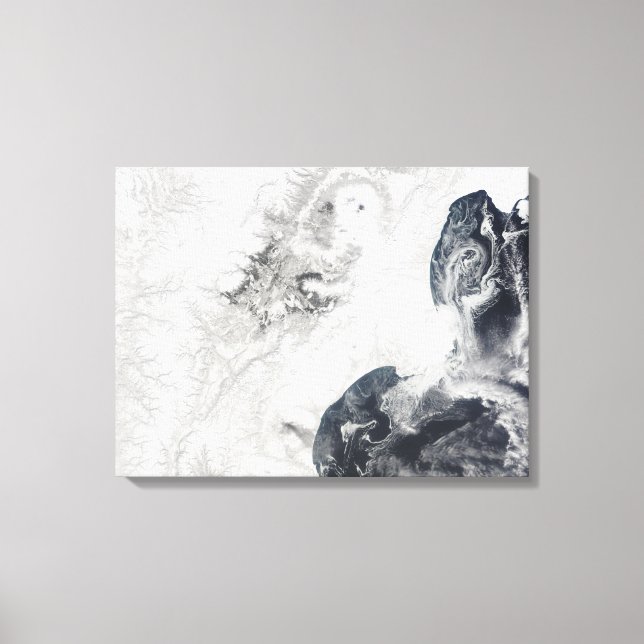 Volcanoes in central Kamchatka Peninsula Canvas Print (Front)