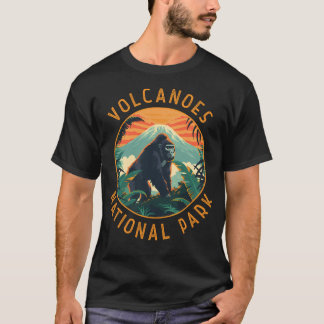 Volcanoes National Park Rwanda Retro Distressed Ci T-Shirt