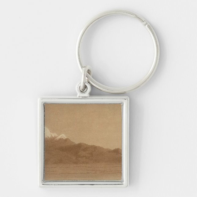 Volcanos from Mexico City Keychain (Front)