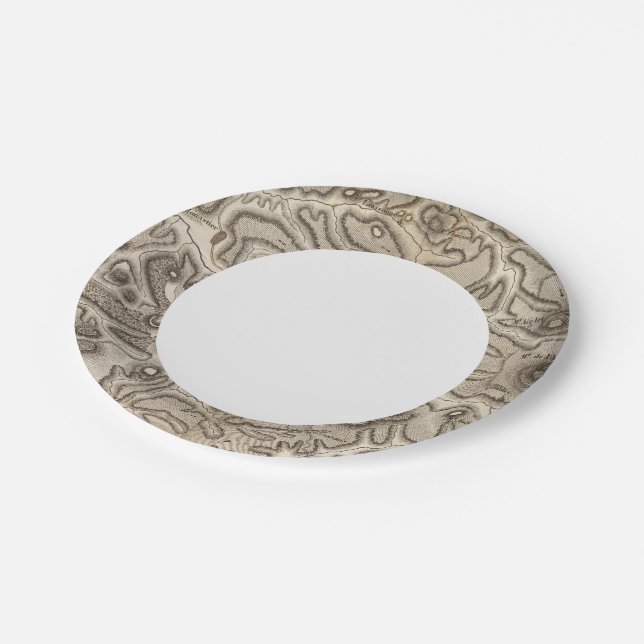 Volcans Haute Loire Paper Plate (Angled)