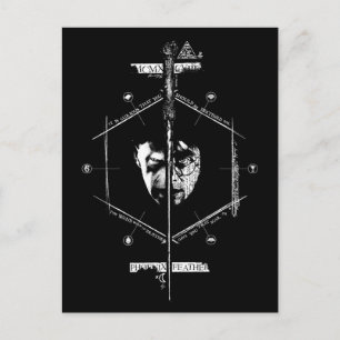 Voldemort Harry Potter Face Off Graphic Postcard