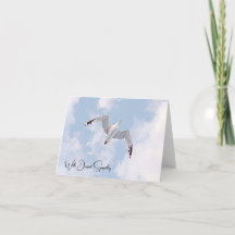 Voler haut - Carte de Sympathie vide