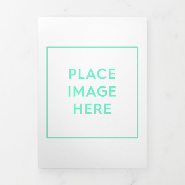 Volets Faire-part pliée à trois lettres (Page de couverture)