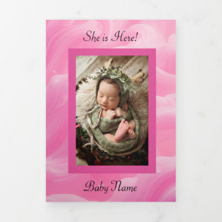 Volets Invitation pliée à trois lettres