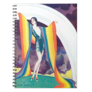 Voleur des années 1920 avec Carnet photo arc-en-ci