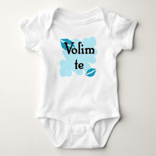 Volim te - Serbian - I Love You Baby Bodysuit