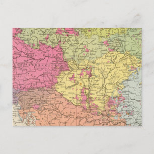 Volkerkarte v Oesterreich Ungarn, Austria Hungary Postcard