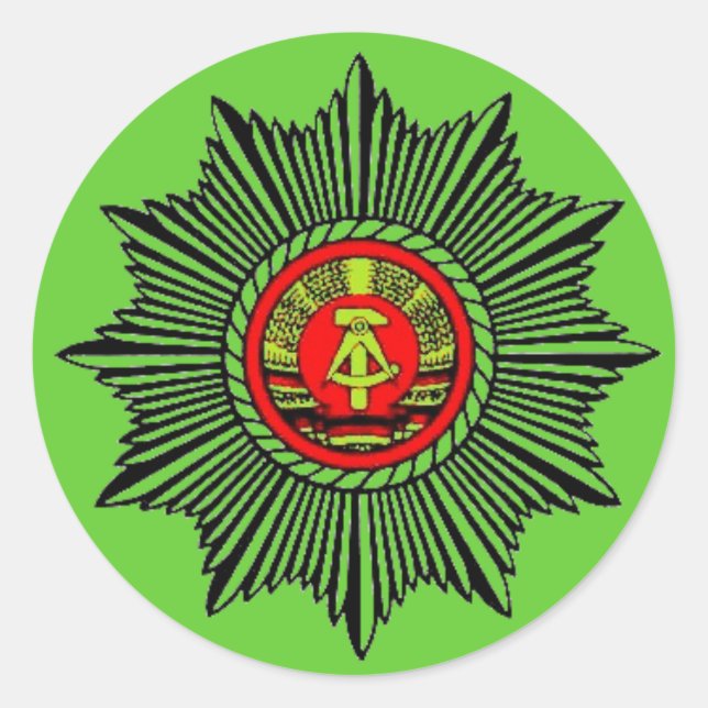 Volkspolizei Classic Round Sticker (Front)