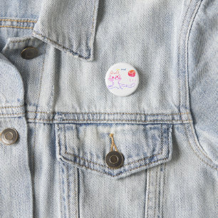 vollayball cat Button2 1 Inch Round Button
