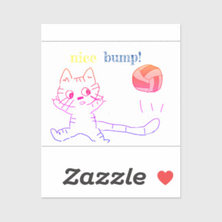vollayball cat sticker2