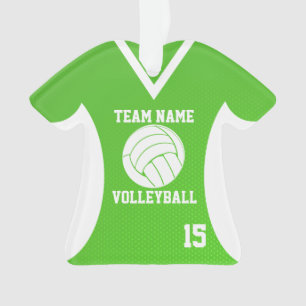 Volley-ball Sport Jersey vert avec photo