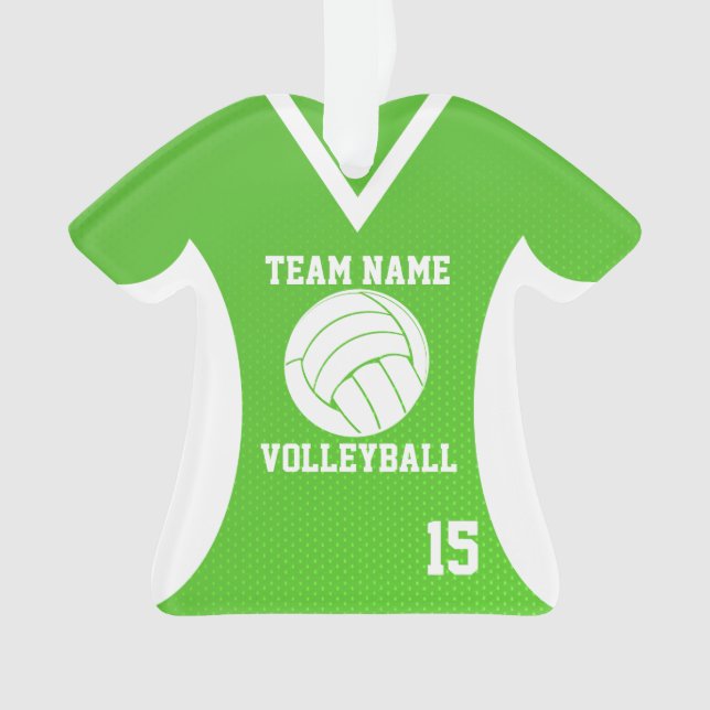 Volley-ball Sport Jersey vert avec photo (devant)