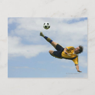 Volley kick 2 postcard