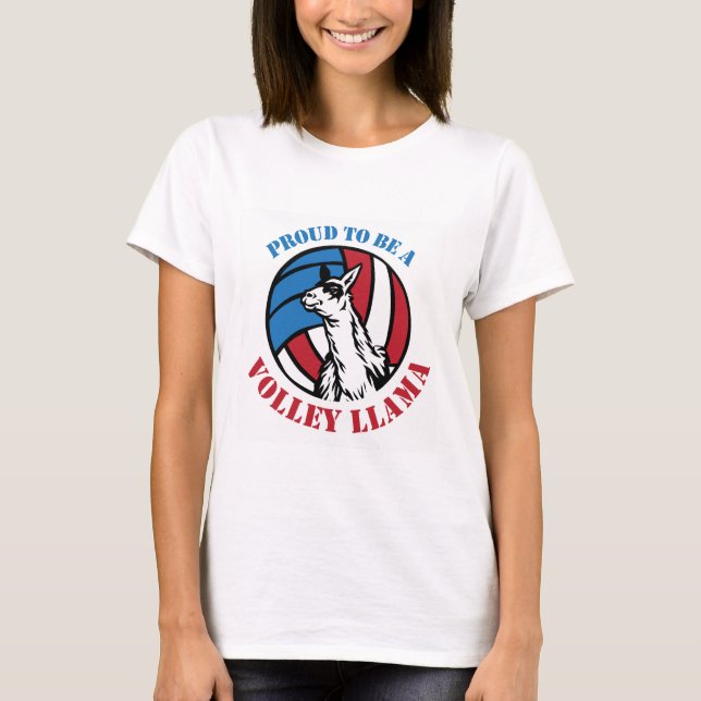 Volley Llama Swagger T-Shirt (Front)