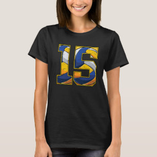 Volleyball 15th Birthday Boy Girl Fifteen 15 Years T-Shirt