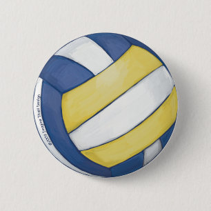 Volleyball 2 Inch Round Button