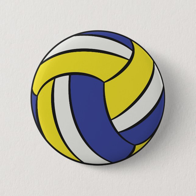 Volleyball 2 Inch Round Button (Front)