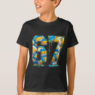 Volleyball 67 Six Seven Sport Funny Gen Alpha Z Me T-Shirt