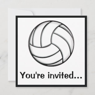 Volleyball After-Game Party Invitation