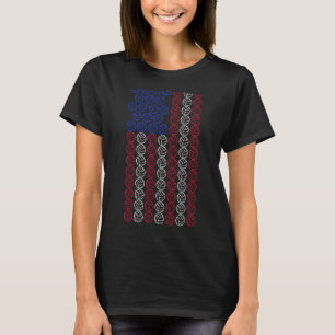 Volleyball American Flag Men Women Kids Merica USA T-Shirt